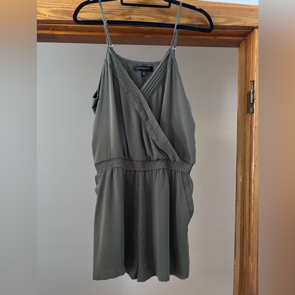 Olive green romper
